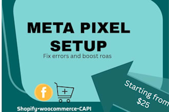setup meta pixel and conversion API for shopify and woocommerce