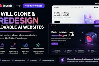 clone and redesign lovable ai websites professionally