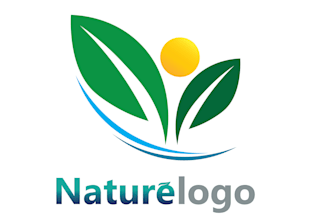 create a creative nature logo with a modern touch