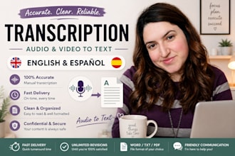 transcript a english or spanish music video