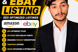 create seo amazon and ebay listings