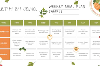 create a weekly meal plan with recipes and a shopping list for busy families