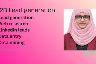 do b2b lead generation by web inquire about any industry