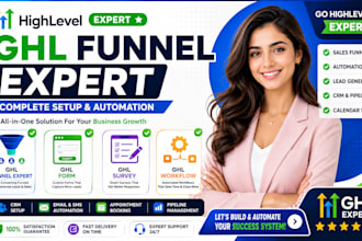 be your ghl expert, ghl funnel expert, ghl form, ghl survey, ghl workflow