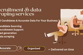 provide recruitment and candidate sourcing services