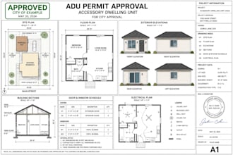 design adu permit drawings and architectural plans