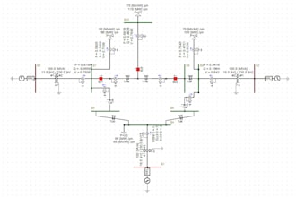 perform etap simulation, and pscad circuit design