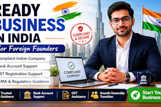 help you acquire a compliant indian company with bank account