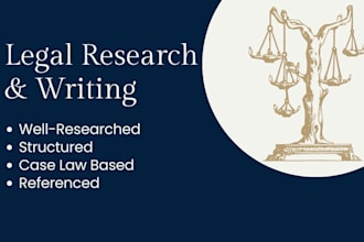 do legal research, legal writing and case analysis