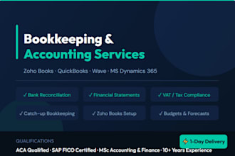 do bookkeeping and accounting in zoho books, quickbooks, or wave