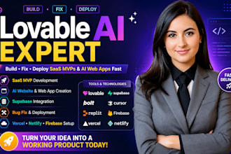 build fix lovable ai expert saas mvp web apps websites supabase vibe coding bolt