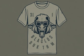 create professional vintage t shirt artwork for streetwear