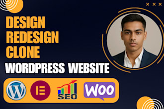 develop a responsive wordpress website with custom functionality
