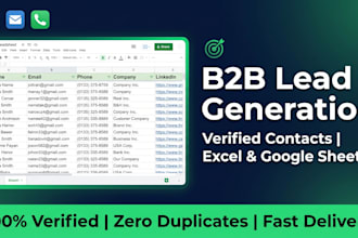 build targeted b2b lead generation list with verified contact