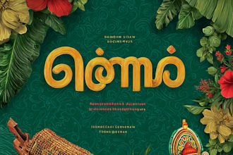 create unique malayalam ai image and festival posters