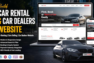 build car rental website car dealers website car renting cars selling website