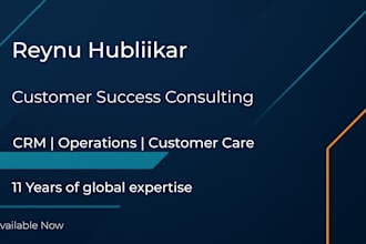 be your only contact for CRM, operations and admin support