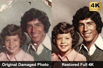 professional editing photo restoration repair damaged photo