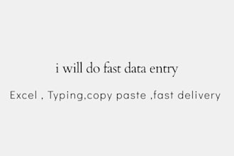 do data entry, copy paste, typing and PDF to word
