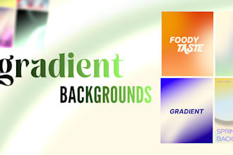 create premium gradient background designs for your brand