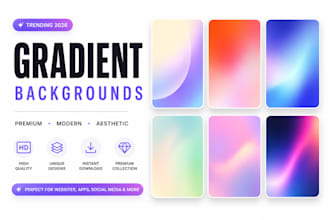 create premium gradient background designs for your brand