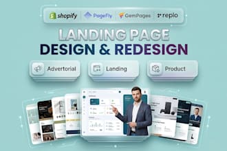 build shopify landing page with replo, gempages, pagefly or instant