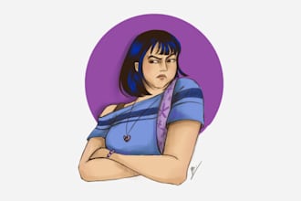 create cheap semi realistic character designs