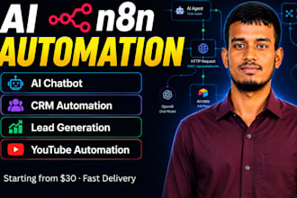 build n8n ai automation workflow and chatbot