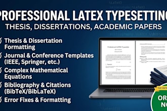 typeset and format your document or thesis in latex
