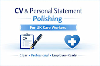 polish and improve your UK care worker CV and personal statement