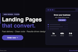 design a modern landing page for your business lead generation
