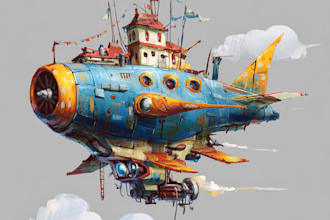draw high quality spaceship concept