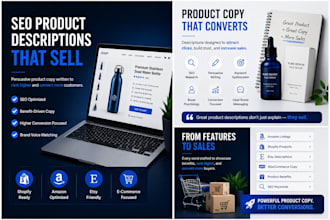 write SEO optimized product descriptions for e commerce and amazon