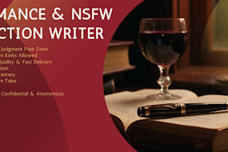 write custom steamy romance dark fantasy and nsfw fiction