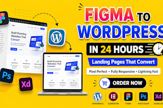 figma to wordpress conversion, responsive figma to wordpress conve