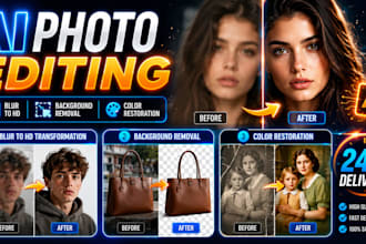 restore, enhance, fix, enlarge and colorize old images,