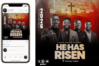 design eye catching church flyer, sunday bulletins and ministry event posters