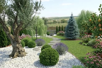 create realistic 3d landscape design and renderings