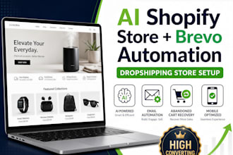 build an ai powered shopify 2 0 dropshipping store and setup brevo email