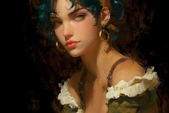 paint a real oil painting on art