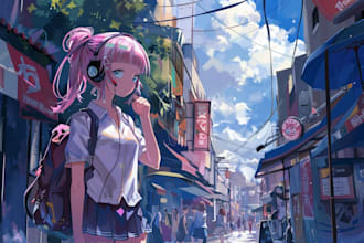 draw custom anime art of your oc, character, and fanart