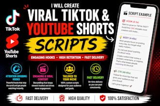 create viral tik tok and youtube shorts script