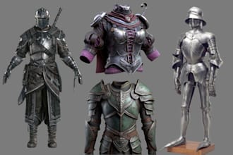 create 3d cosplay creation full body amor cosplay anime cosplay costume