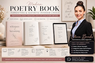 do modern poetry book formatting and aesthetic layout