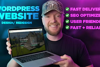 create responsive wordpress website design, blog or website development