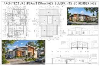 city permit drawings,2d floor plan, architect, blueprints