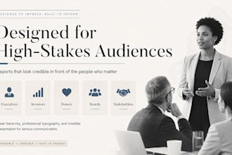 design annual reports, business reports and white papers with charts