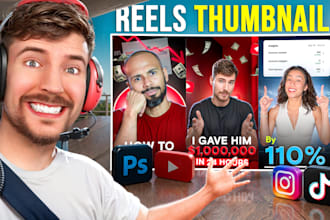design instagram reels thumbnail in mark tilbury style