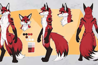 furry reference sheet furry character reference sheet furry art fursona