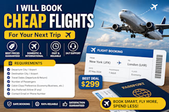 book cheap and affordable flights for your trip